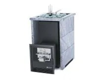 печь для бани изистим анапа premium в трехстор.кожухе из талькохлорита откр.верх с сабк-40