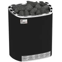 печь для бани электрическая sawo scandia sca-60ns-p-f выносной пульт, нерж. сталь, чёрная 6,0 квт #