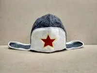 шапка для бани и сауны "ушанка со звездой", бацькина баня