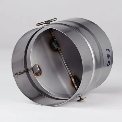 заслонка феррум (шибер поворотный) нержавеющая (439/0,8мм), ф200 #