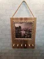 зеркало 40*60 (6 креплений), горячего тиснения венге, пэм