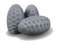 камень для бани gfs "шишка" чугунная (8шт)