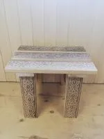 табурет малый, 0,45х0,29м, липа, горячего тиснения питон, пэм