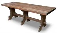 стол №3 210х85 на 3-х опорах (массив сосны, старение), палисандр, ирб