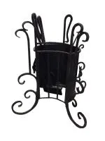 набор для камина вертикальный полубочка банный эксперт