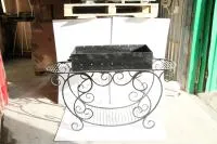 мангал м-14, 80*35*19см, антрацит, резной на ножках  дачный эксперт