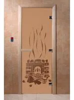 дверь "банька" (бронза матовое) коробка ольха 200х80. банный эксперт