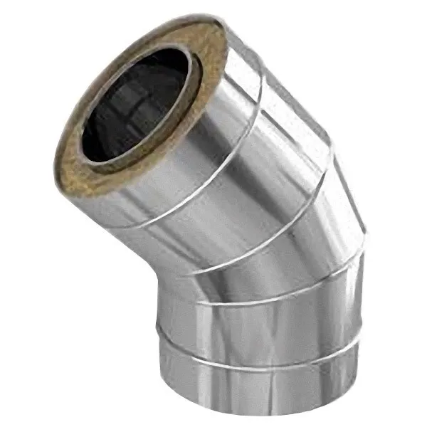 колено craft утепленное угол 135° нержавеющее (316/0,8/304/0,5мм) ф150/250 по воде