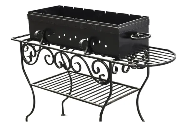 мангал м-12, 93*124*39см, антрацит. дачный эксперт